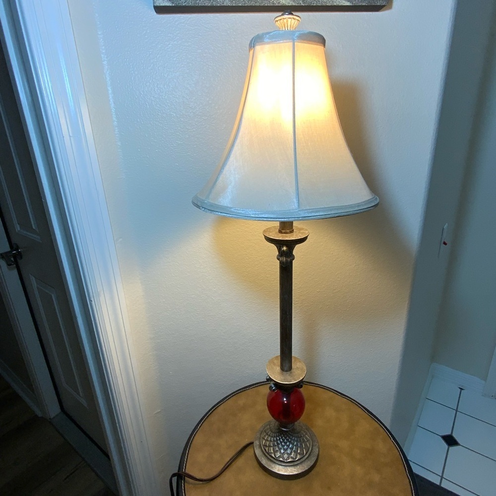 Tuscan Style Bronze Acanthus Table Lamp 27” No Shade - Picture 13 of 13